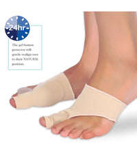 Coppia Protezione Alluce Valgo Correzione Separatore Per Cipolla         