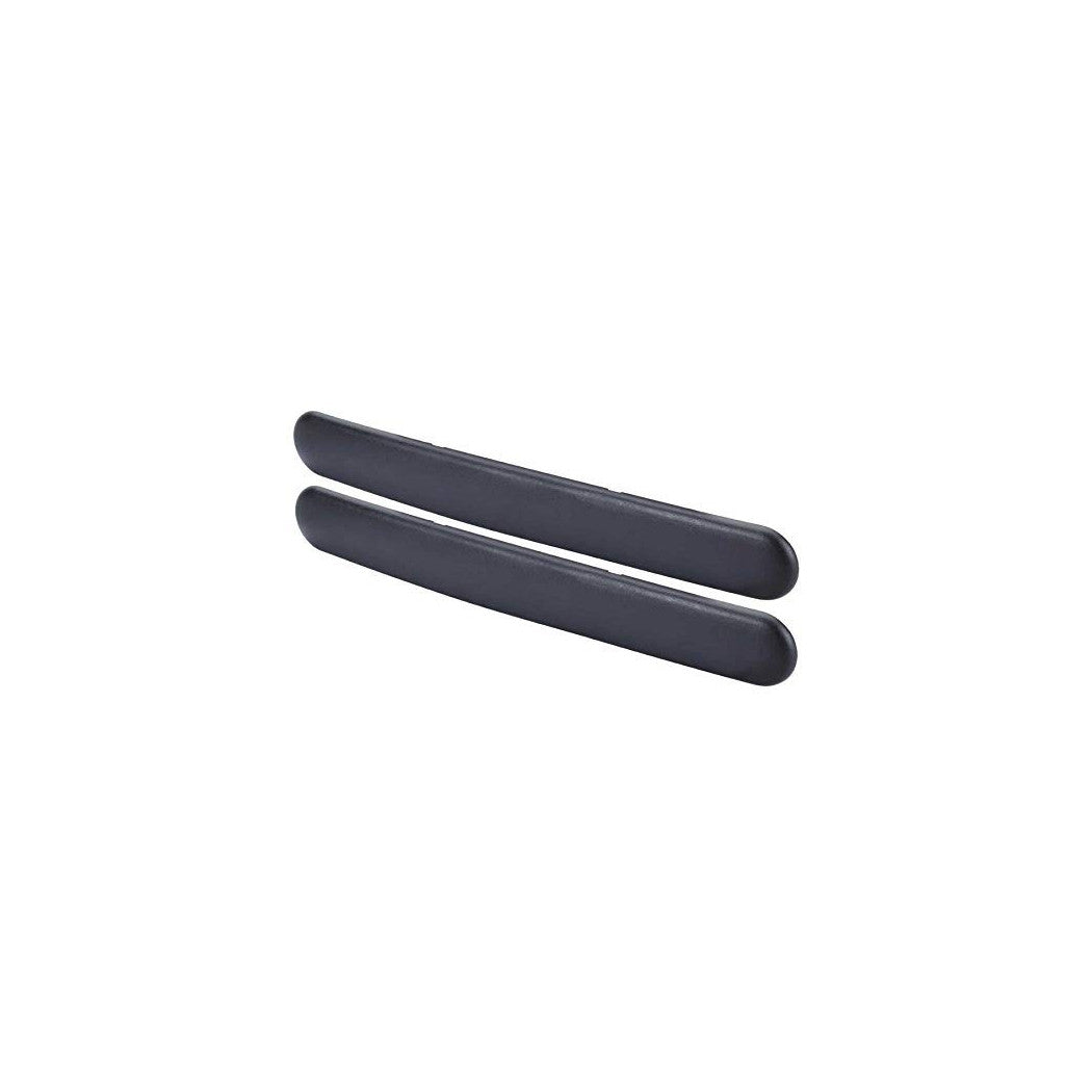 Trade Shop - Coppia Protezioni Per Paraurti Spoiler Antiurto 52x510mm Gomma Nero Adesivo Auto -