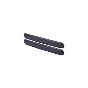 Trade Shop - Coppia Protezioni Per Paraurti Spoiler Antiurto 52x510mm Gomma Nero Adesivo Auto -