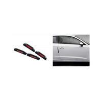 Trade Shop - Coppia Protezioni Portiera Auto Con Catarifrangenti 21cm Salva Porte Paracolpi Esterno -