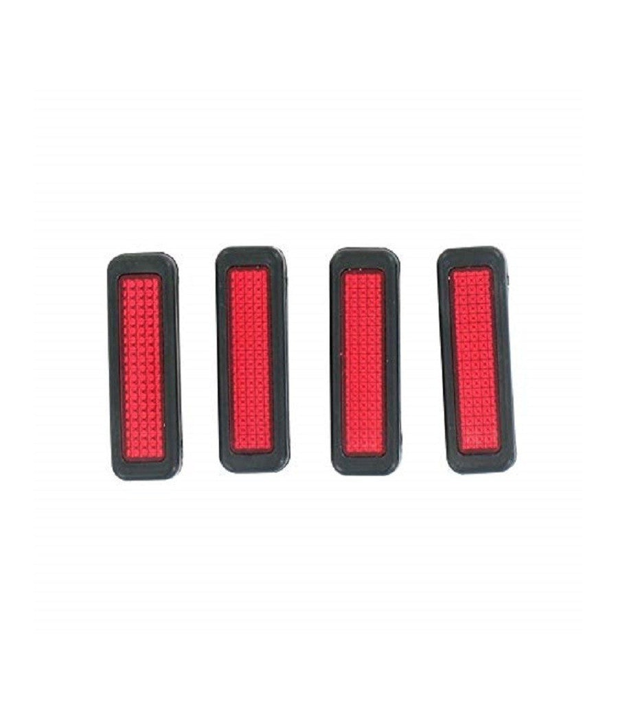 Coppia Protezioni Portiera Con Catarifrangenti 4.5cm Salvaporta Paracolpi Esterno Auto         