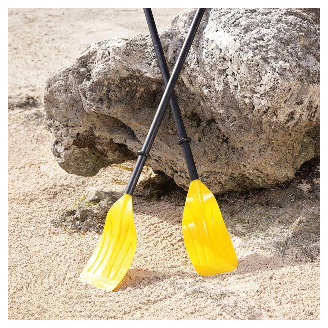 Trade Shop - Coppia Remi 124 Cm Pagaia Struttura A 3 Sezioni Facili Da Montare Taglia Unica 62015 -