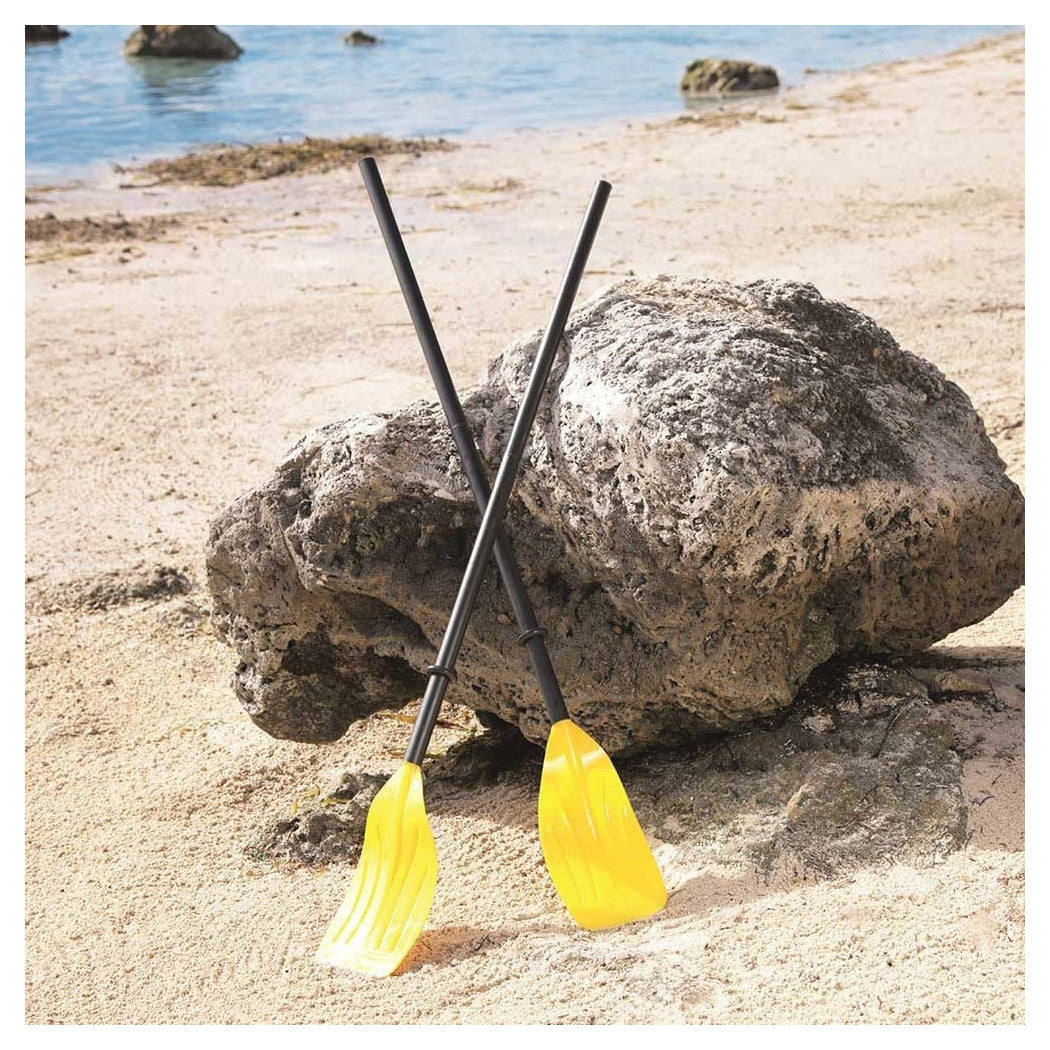 Trade Shop - Coppia Remi 124 Cm Pagaia Struttura A 3 Sezioni Facili Da Montare Taglia Unica 62015 -