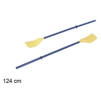Trade Shop - Coppia Remi Di Plastica Pagaia Per Barca Canoa Canottaggio Kayaing 124 Cm 017539 -