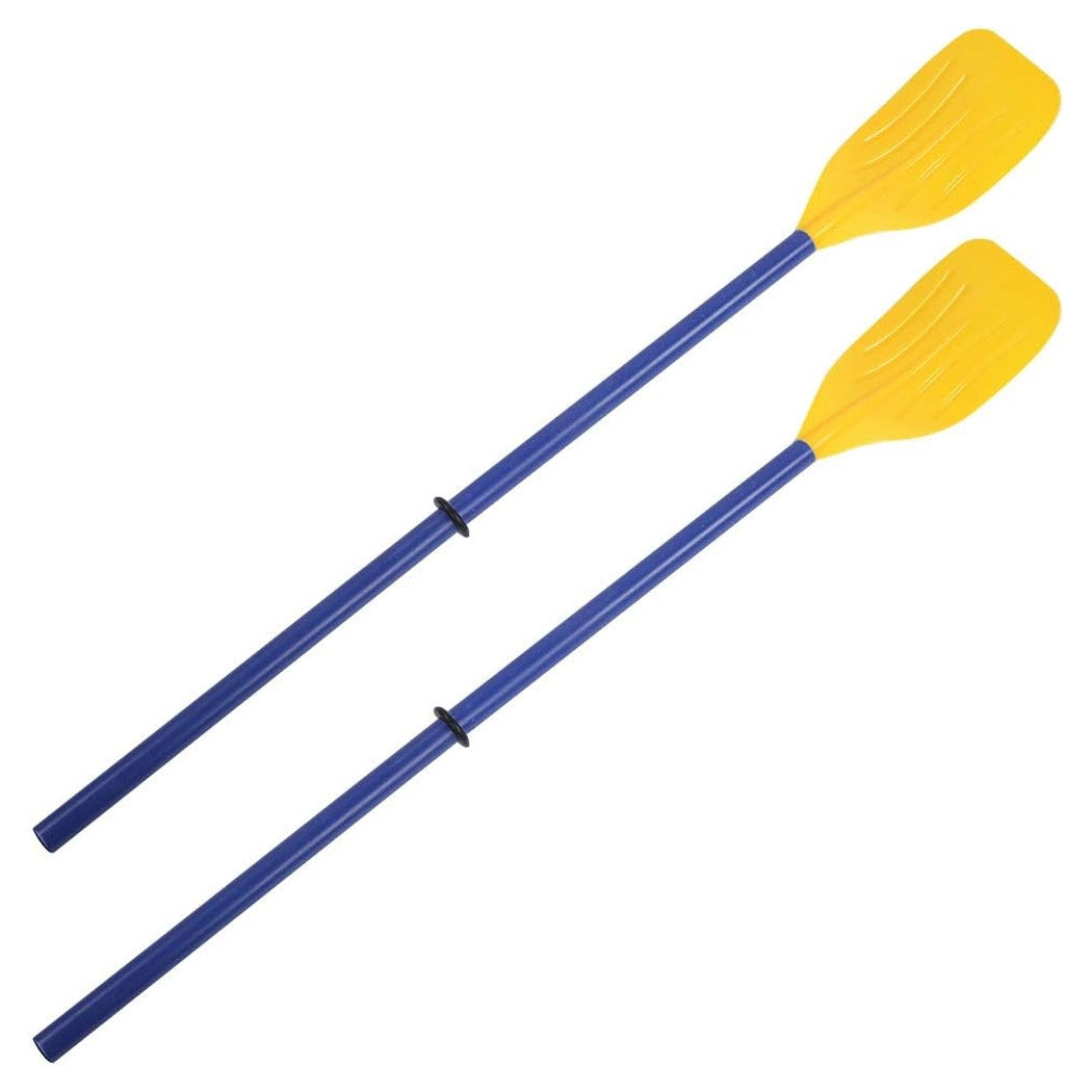 Trade Shop - Coppia Remi Di Plastica Pagaia Per Barca Canoa Canottaggio Kayaing 124 Cm 017539 -