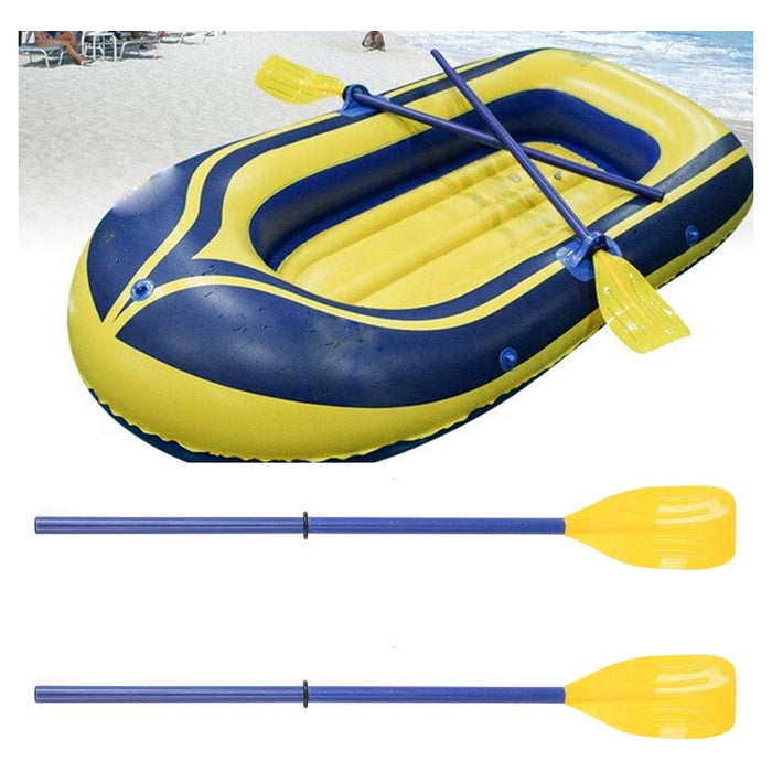 Trade Shop - Coppia Remi Di Plastica Pagaia Per Barca Canoa Canottaggio Kayaing 124 Cm 017539 -