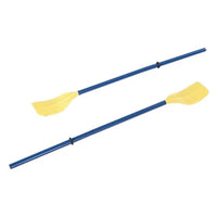 Trade Shop - Coppia Remi Di Plastica Pagaia Per Barca Canoa Canottaggio Kayaing 124 Cm 017539 -