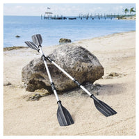 Trade Shop - Coppia Remi Pagaia Asta In Alluminio Raccordi Pale Per Gommone Da 145/218 Cm 62064 -