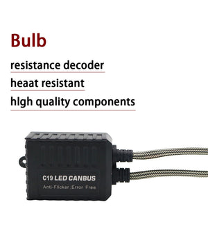 Coppia Resistenze Cambus H7 Fari Decoder Led Errore Centralina Antisfarfallio         