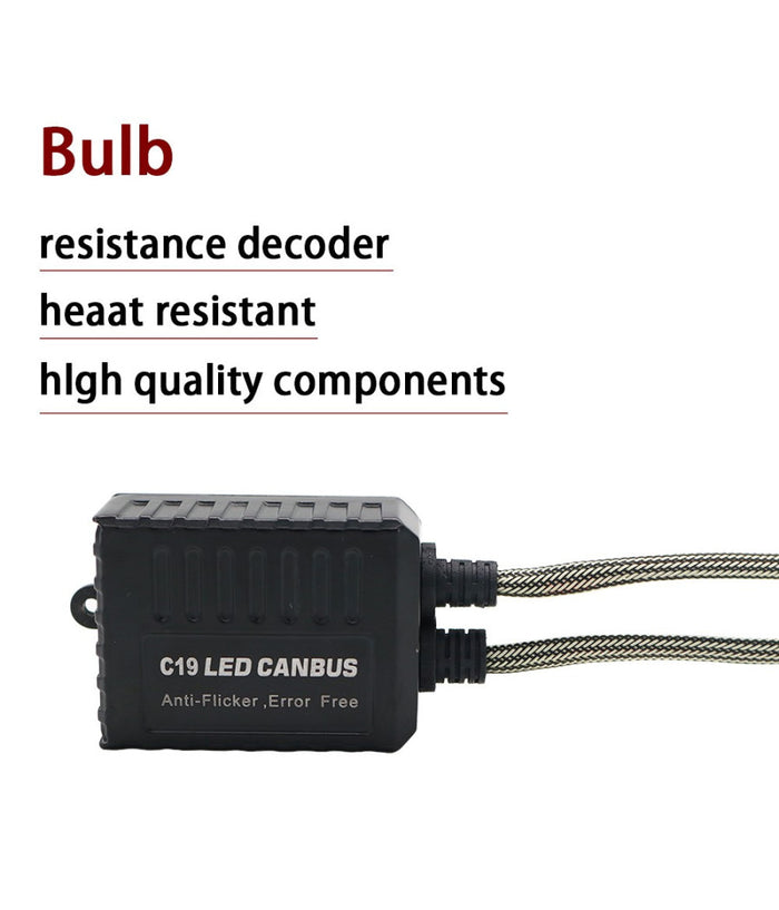Coppia Resistenze Cambus H7 Fari Decoder Led Errore Centralina Antisfarfallio         