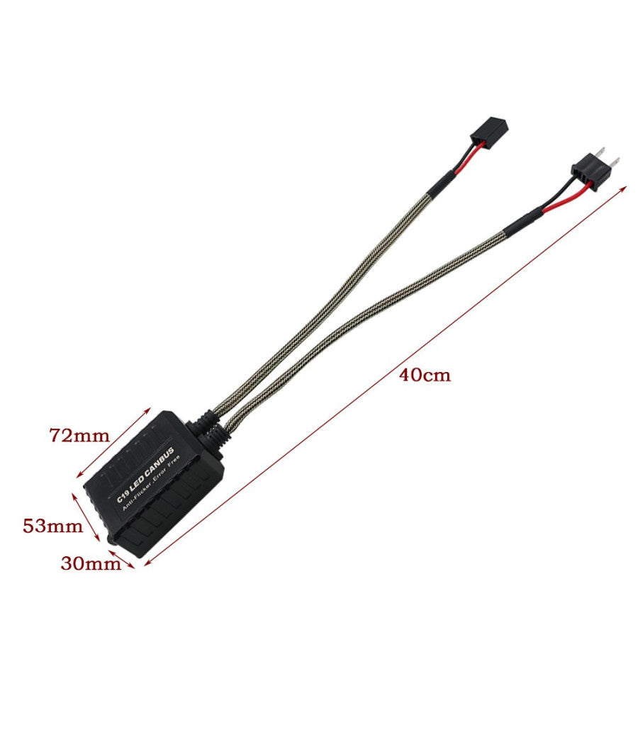 Coppia Resistenze Cambus H7 Fari Decoder Led Errore Centralina Antisfarfallio         