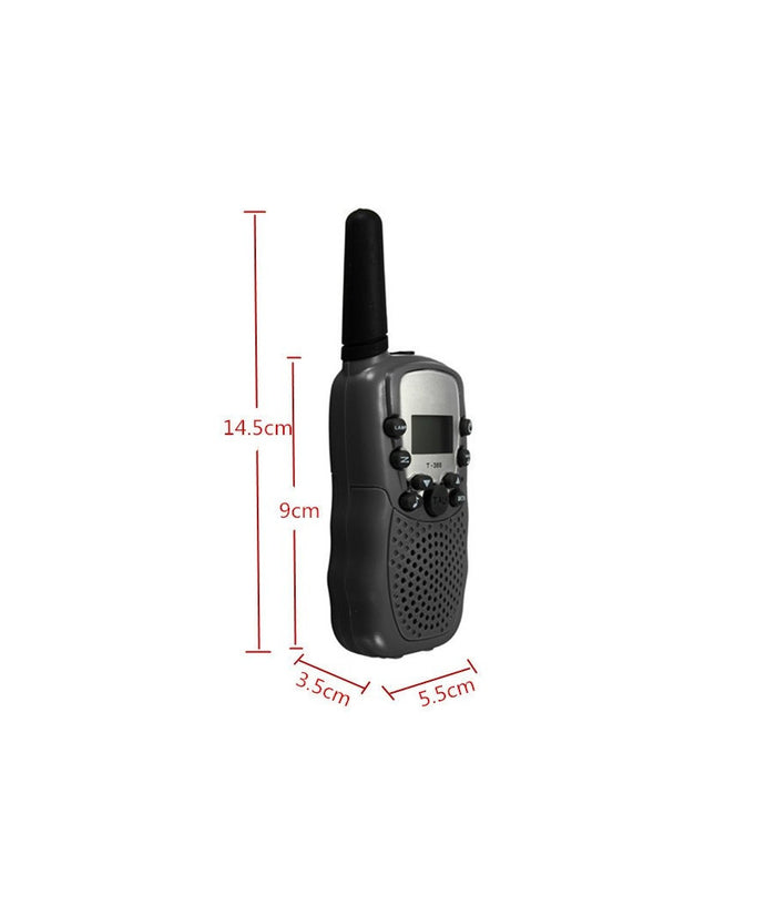 Coppia Ricetrasmittenti Walkie Talkie 2 Multi Canali Wireless 5 Km Torcia T-388         