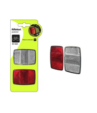 Coppia Riflettori Posteriori Catarifrangente Per Bici Attacco Universale Xc-1622         