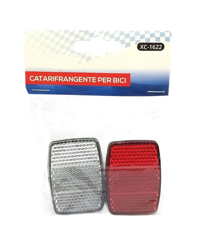 Coppia Riflettori Posteriori Catarifrangente Per Bici Attacco Universale Xc-1622         