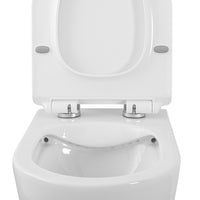 Coppia sanitari sospesi Rimless serie Tokyo con copriwc rallentato