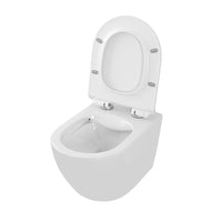 Coppia sanitari sospesi Rimless serie Tokyo con copriwc rallentato