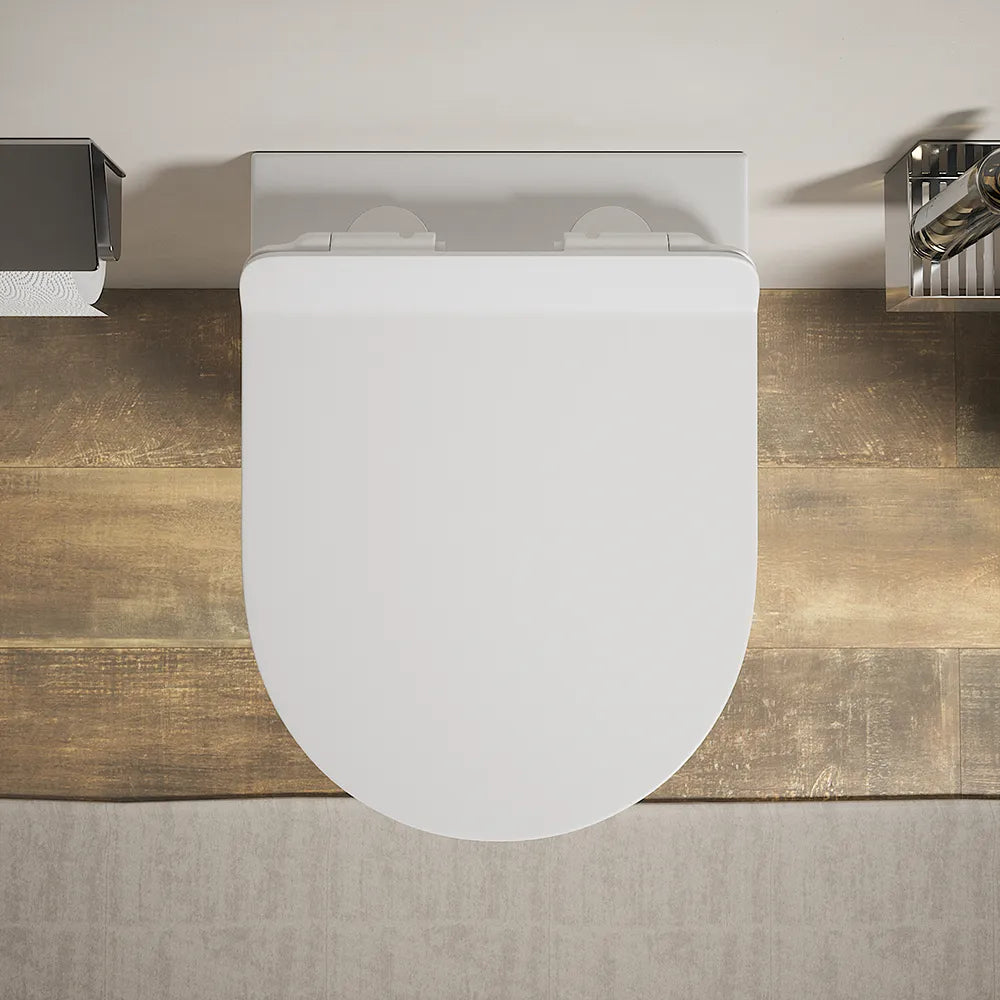 Sanitari sospesi in ceramica bianco opaco rimless sedile con chiusura rallentata | Parigi