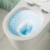 Sanitari sospesi in ceramica bianco lucido vaso tornado silent flush sedile soft-close e bidet | Rio