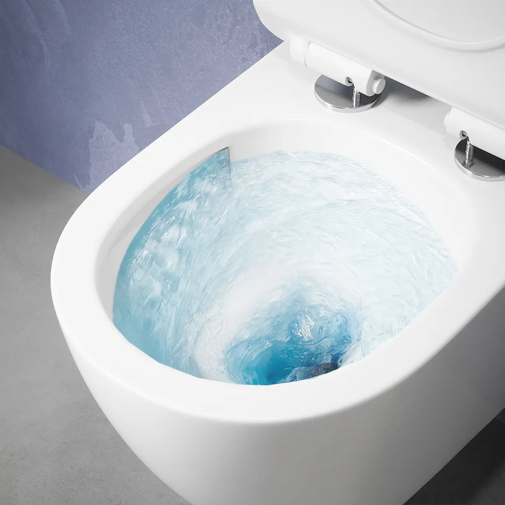 Sanitari sospesi in ceramica bianco lucido vaso tornado silent flush sedile soft-close e bidet | Parigi