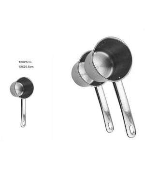 Coppia Set 2 Pentolini Bollilatte Pentola Bollitore Da Latte In Metallo 59237         