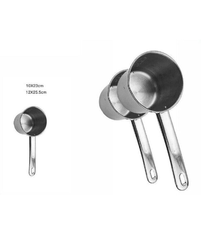 Coppia Set 2 Pentolini Bollilatte Pentola Bollitore Da Latte In Metallo 59237         