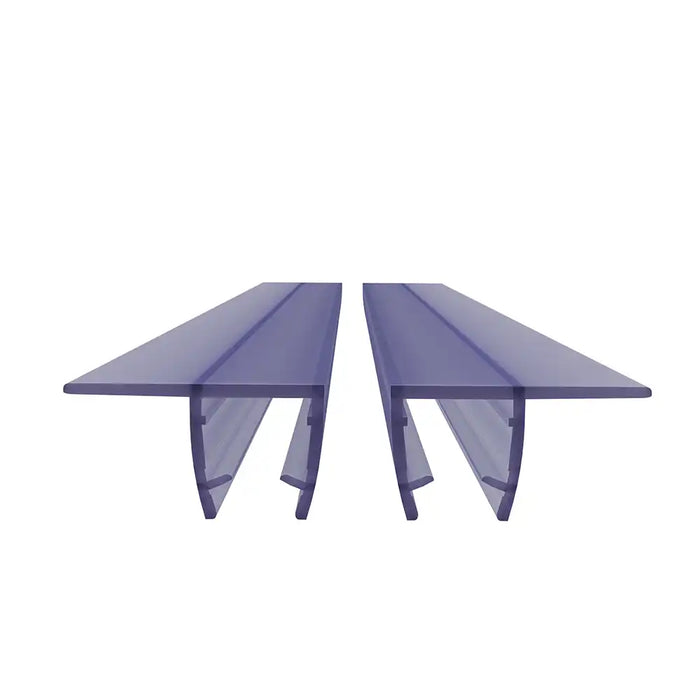 Coppia guarnizioni verticali salvagoccia in pvc 200cm vetro 4-6mm baffo 14mm | Damy
