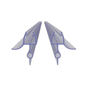 Coppia guarnizioni box doccia sottoporta in pvc 80cm vetro 6-8mm baffo 16mm | Sealify