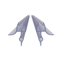 Coppia guarnizioni box doccia sottoporta in pvc 100cm per vetro 6-8mm baffo 16mm | Sealify