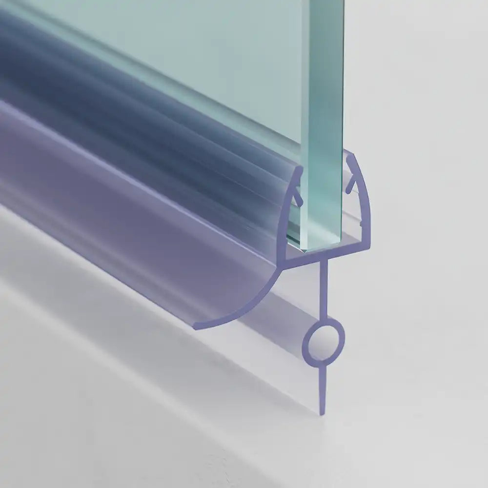 Coppia guarnizioni box doccia sottoporta in pvc 100cm per vetro 6-8mm baffo 16mm | Sealify
