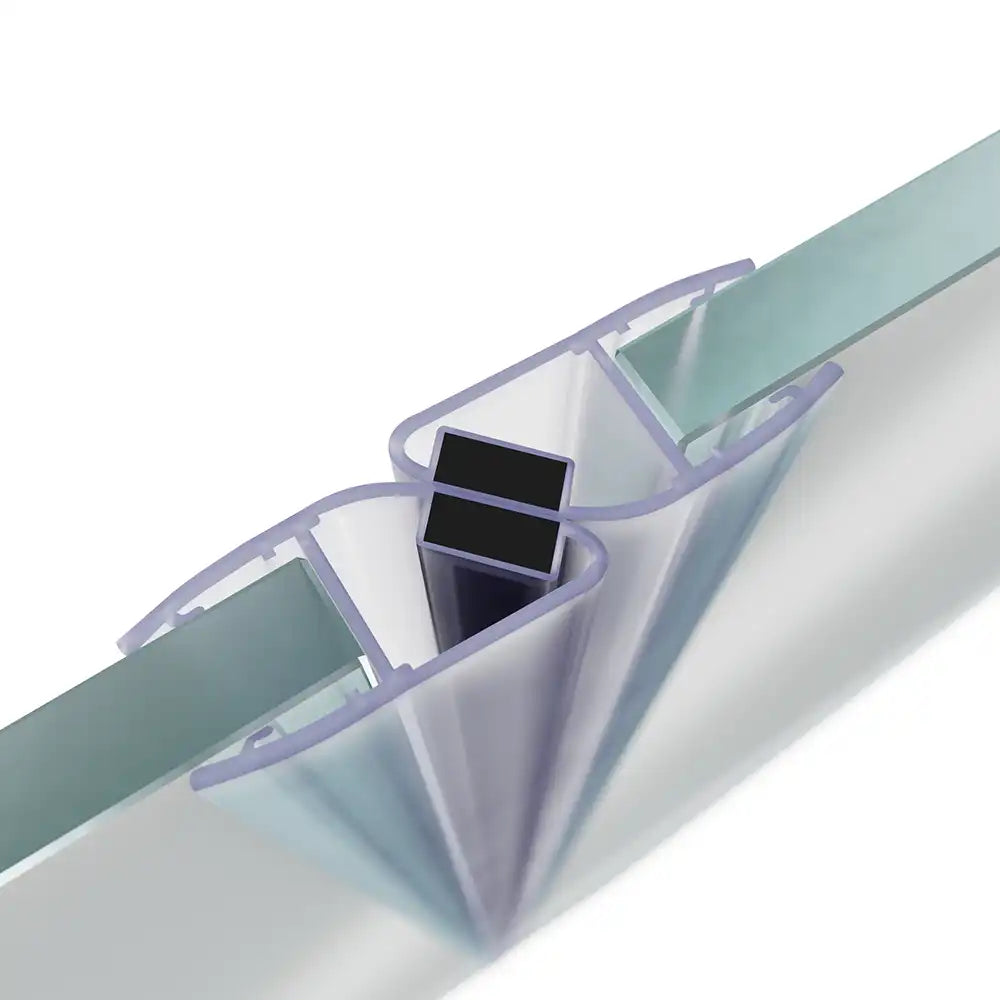 Guarnizioni doccia verticali magnetiche in pvc altezza 200cm per vetro da 4 a 6mm | Magny