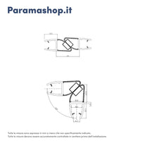 Guarnizioni doccia verticali magnetiche in pvc altezza 200cm per vetro da 4 a 6mm | Magny