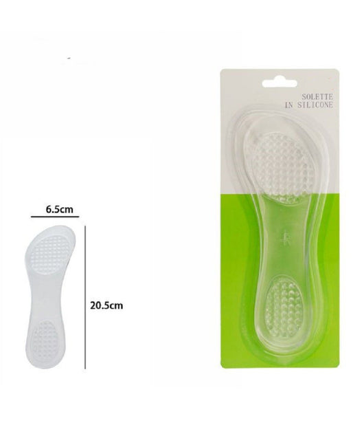 Coppia Solette Gel Silicone Morbido Cura Protezione Sottopiede 6,5x20,5 Cm 67292         