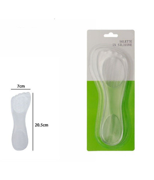Coppia Solette In Gel Silicone Morbido Cura Protezione Sottopiede 7x20,5cm 67291         