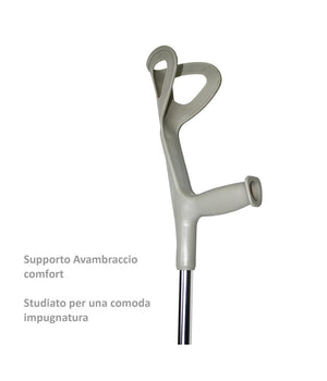 Coppia Stampelle Canadesi Stampella In Alluminio Altezza Regolabile Lega Leggera         