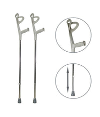 Coppia Stampelle Canadesi Stampella In Alluminio Altezza Regolabile Lega Leggera         