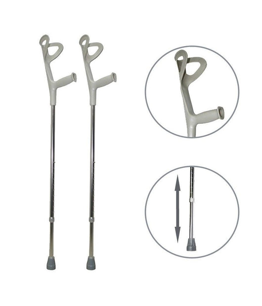 Coppia Stampelle Canadesi Stampella In Alluminio Altezza Regolabile Lega Leggera         