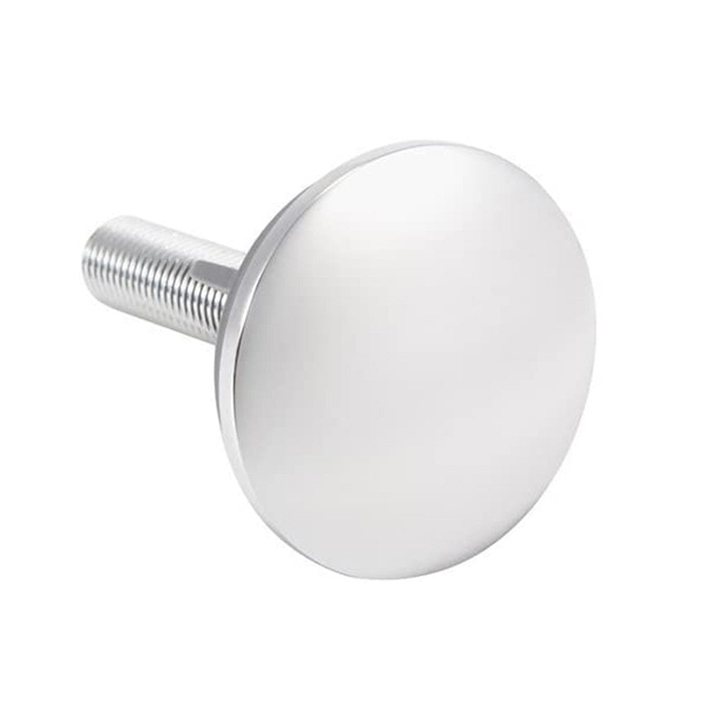 Coppia tappi copriforo 47 mm in acciaio cromato per lavabo e bidet