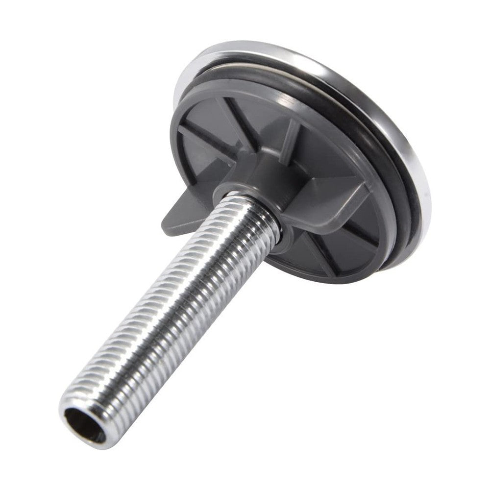 Coppia tappi copriforo 47 mm in acciaio cromato per lavabo e bidet