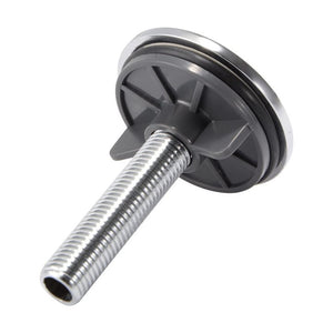 Coppia tappi copriforo 47 mm in acciaio cromato per lavabo e bidet