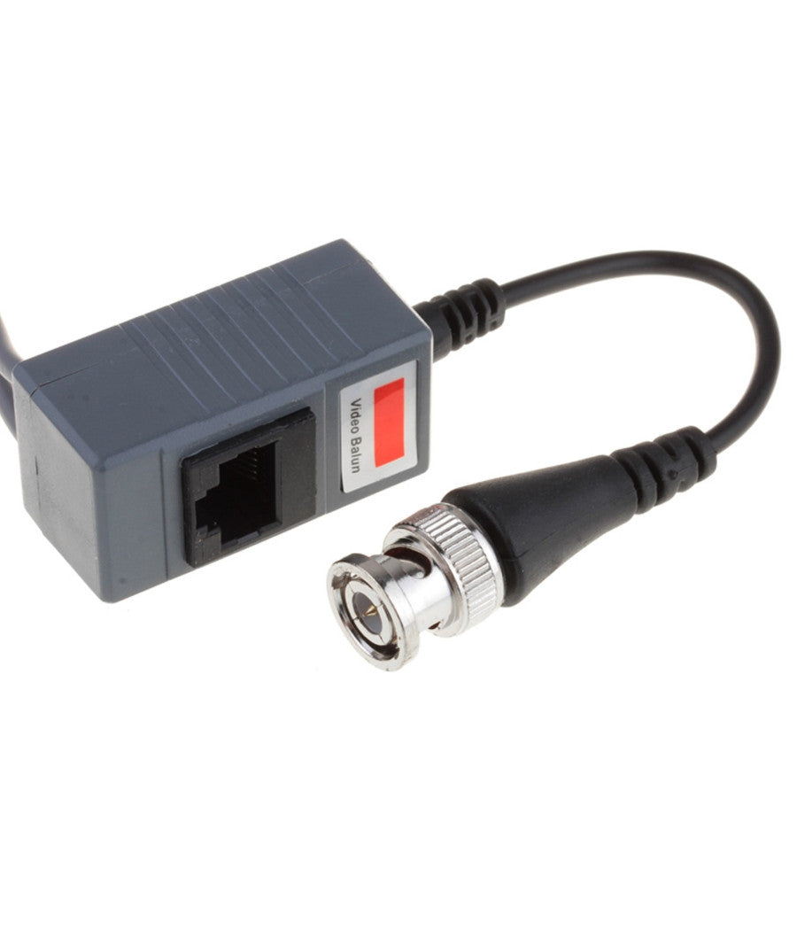 Coppia Trasmettitori Video Audio Balun Alimentazione Porta Lan Rj45 Cavo Cat 5         