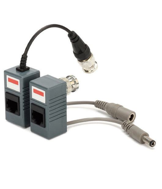 Coppia Trasmettitori Video Audio Balun Alimentazione Porta Lan Rj45 Cavo Cat 5         