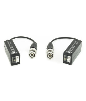 Coppia Trasmettitori Video Balun Passivi Ahd Hdcvi Hdtvi Cctv Bnc Utp Cat5 1080p         