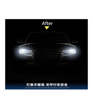 Coppia Tubo Flessibile Fari Bicolore Drl Led Luce Daytime Bianca Gialla 600mm         