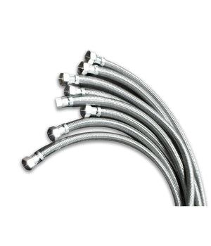 Coppia Tubo Tubi Flessibile Doccia Rubinetti Lavandini Cucina Da 40 Cm Per Bagno         