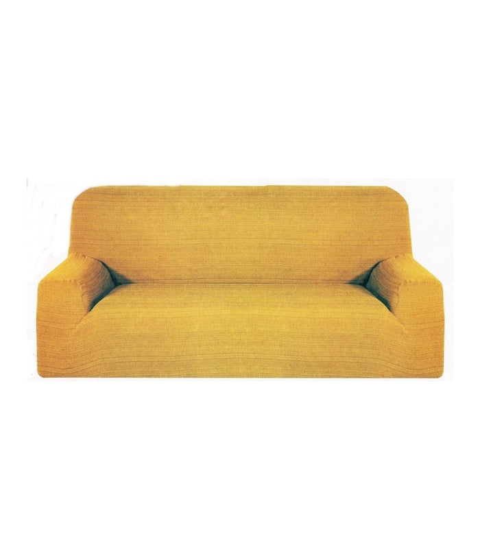 Copri Divano 2 Posti Estendibile Da 110 A 150 Cm Tessuto Elasticizzato Italy  Arancione       