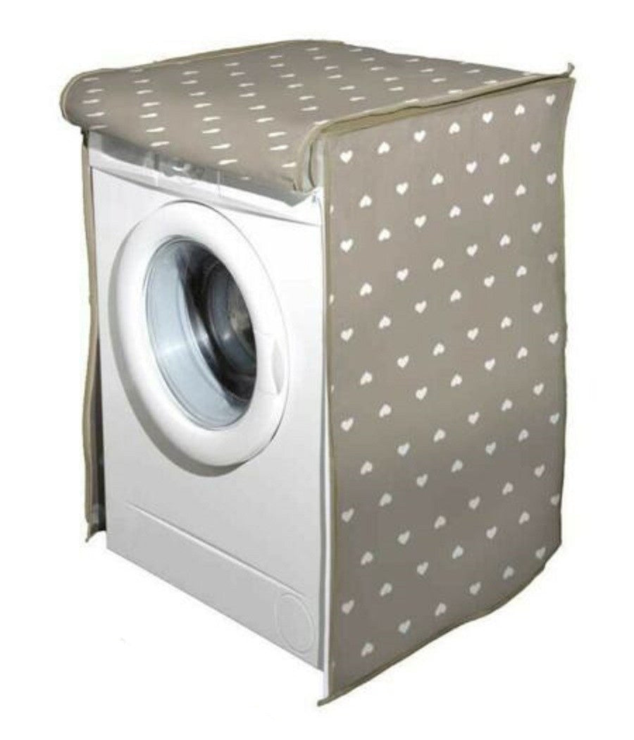 Copri Lavatrice Prottetivo 62x58x85 Cm Telo Imbottito Cerniera Zip Cuori 736810         