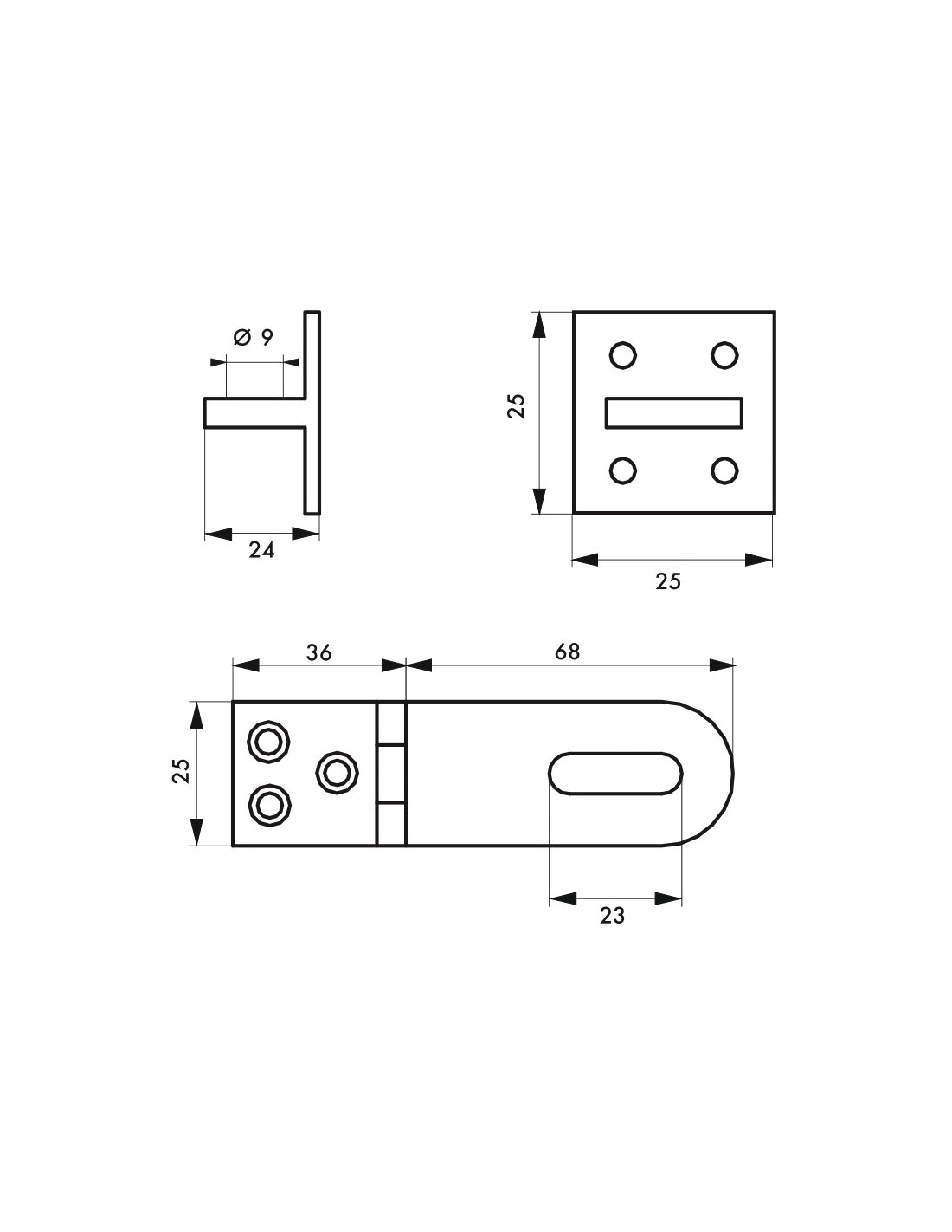 Copri lucchetto in ottone, per chiudere casseforti e porte - THIRARD