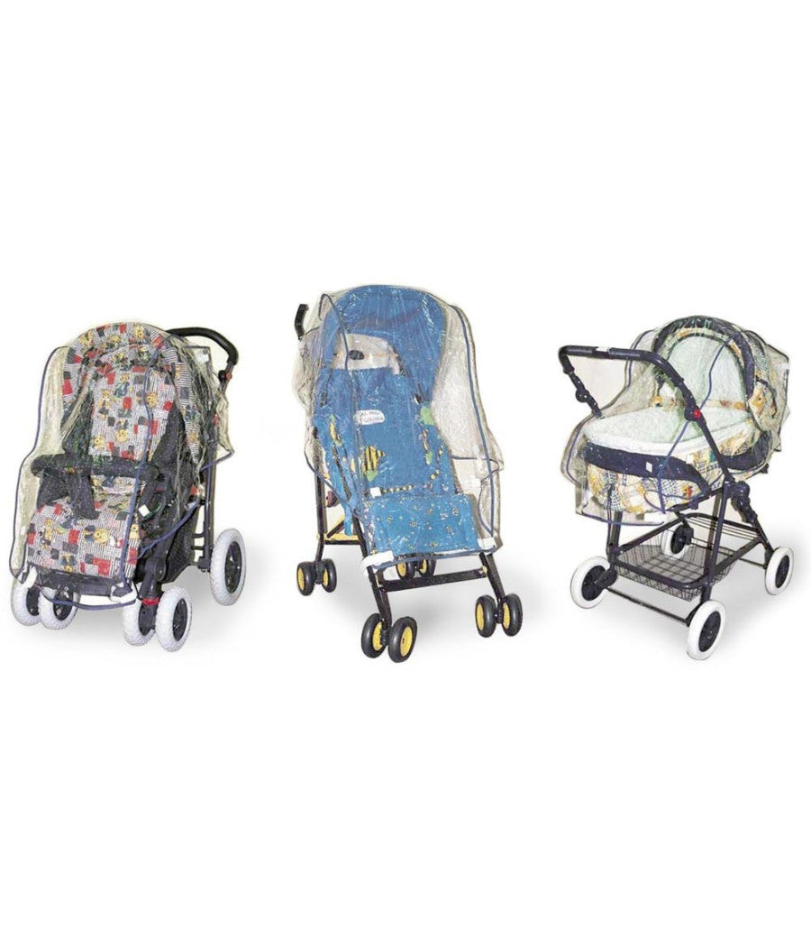 Copri Passeggino Parapioggia Per Pioggia Universale Pvc Trasparente Resistente         