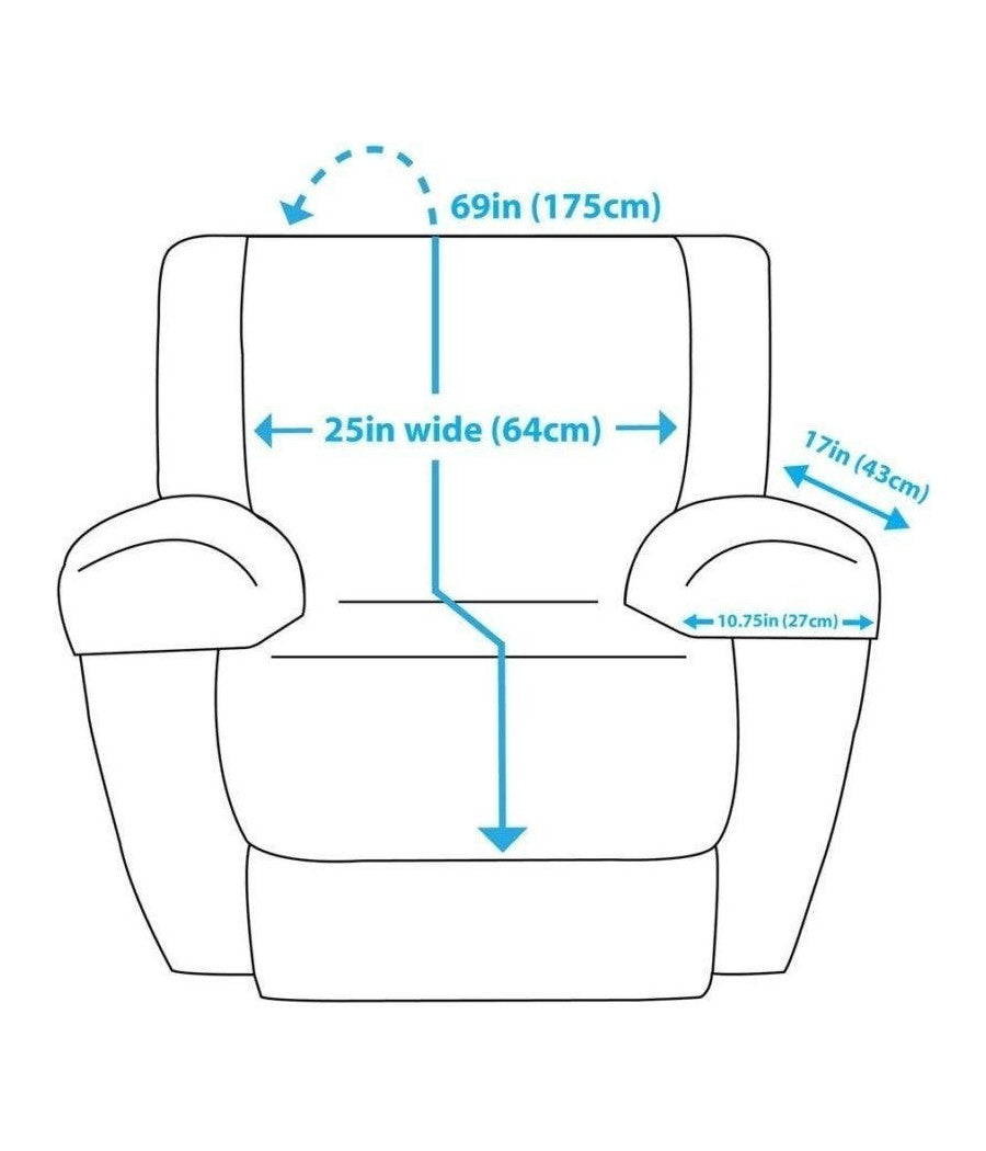 Copri Poltrona Double Face Per Animali Cane Gatto Proteggi Da Peli 175cm X 64 Cm         