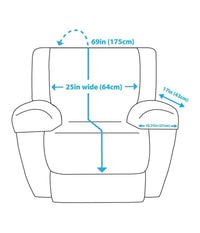 Copri Poltrona Double Face Per Animali Cane Gatto Proteggi Da Peli 175cm X 64 Cm         